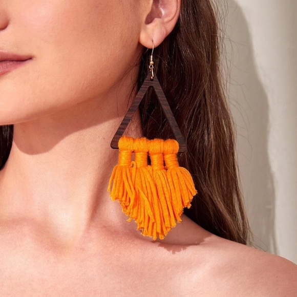 🆕 Tassel Drop Earrings - Picture 5 of 7